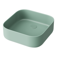 Раковина накладная квадратная  Omoikiri June 4972076 керамика цвет бирюзовый