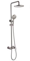 Душевая система со смесителем Boheme Spectre 458-NB монтаж настенная без термостата брашированный никель