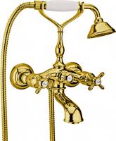 Смеситель для ванны или душа Webert Ottocento OT720201010 Gold настенный 
без термостата золото