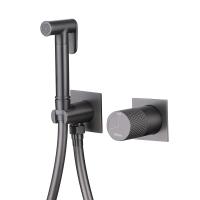 Гигиенический душ Abber Rund AF8725NG встраиваемый в стену никель