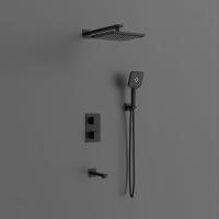 Душевая система со смесителем Vincea Next VSFW-1N3TMB монтаж встраиваемая в стену с термостатом черный