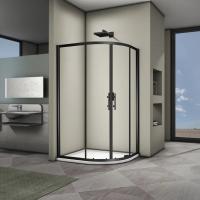 Душевой угол Veconi Rovigo RV08B-12090-01-C3 асимметричная 120x90 стекла прозрачные, профиль черный