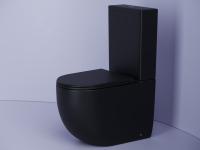 Унитаз напольный Ceramica Nova Metropol CN4001MB Rimless фарфор черный матовый
