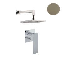 Душевая система со смесителем Webert Pegaso PE890102794 монтаж встраиваемая в стену без термостата матовое золото