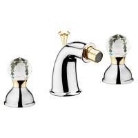 Смеситель для биде Webert Karenina KA710202017 латунь хром/золото