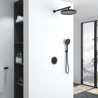 Душевая система со смесителем Vincea Inspire VSFW-3I22MT2MB монтаж встраиваемая в стену с термостатом черный матовый