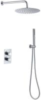 Душевая система со смесителем Allen Brau Priority 5.31013-00 монтаж встраиваемая в стену с термостатом хром