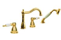 Смеситель для ванны Boheme Tradizionale Oro 395 на борт ванны 
без термостата золото