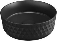 Раковина накладная круглая Allen Brau Fantasy 4.11033.31 керамика цвет черный матовый