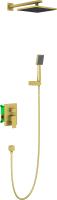 Душевая система со смесителем Timo Selene SX-2069/17SM монтаж встраиваемая в стену без термостата матовое золото