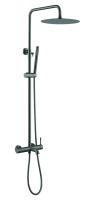 Душевая система со смесителем Boheme Uno 468-GM монтаж настенная без термостата Gun Metall