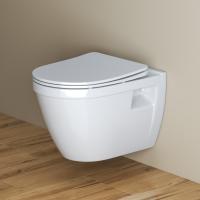 Унитаз подвесной BelBagno Loto BB070CHR/SC Rimless фаянс белый