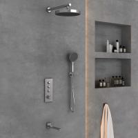 Душевая система со смесителем Vincea Inspire VSFW-433TI2CH монтаж встраиваемая в стену с термостатом хром