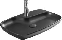Раковина накладная прямоугольная Allen Brau Liberty 4.32011.31 керамика цвет черный матовый