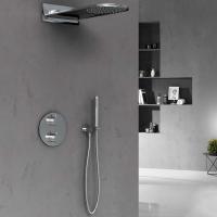 Душевая система со смесителем Vincea  VSFW-104TCH монтаж встраиваемая в стену с термостатом хром