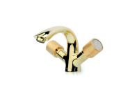 Смеситель для раковины Boheme Royal Cristal 291-Royal/CRST золото