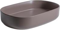 Раковина накладная овальная Allen Brau Fantasy 4.11022.TP керамика цвет коричневый