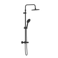 Душевая система со смесителем Damixa Jupiter 977800300 монтаж настенная с термостатом черный