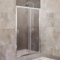 Душевая дверь BelBagno Unique UNIQUE-BF-1-120/135-P-Cr 120-135 см стекла рифленые, профиль хром