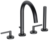 Смеситель для ванны Kludi Nova Fonte 204253915 на борт ванны 
без термостата черный матовый