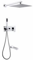 Душевая система со смесителем Abber Daheim AF8217 монтаж настенная без термостата хром