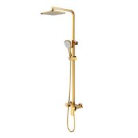 Душевая система со смесителем D&K Berlin DA1433703A01 монтаж настенная без термостата золото