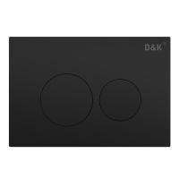 Кнопка смыва механическая D&amp;K Bayern DB1529025.2 цвет черный матовый