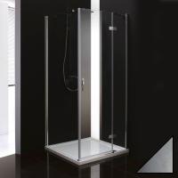 Душевой угол Cezares Bergamo BERGAMO-A-1-90-P-Cr-R квадратная   стекла , профиль 
