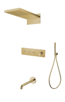 Душевая система  Boheme Fusion 130-2-G монтаж встраиваемая в стену без термостата 