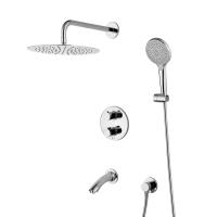 Душевая система со смесителем Lemark Yeti LM7822С монтаж встраиваемая в стену без термостата хром