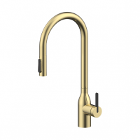 Смеситель для кухни Paulmark Universal Un213880-SBG с подключением к фильтру светлое брашированное золото