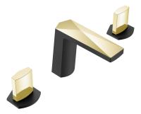 Смеситель для раковины Boheme Venturo 150-BG-ICE черный/золото