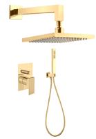Душевая система со смесителем Webert Pegaso PE890103010 монтаж встраиваемая в стену без термостата золото