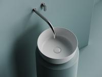 Раковина накладная круглая Ceramica Nova Element CN6073MW фарфор цвет белый матовый