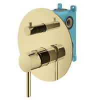 Смеситель для душа на 3 выхода Plumberia Selection IXO KIT1901OR встраиваемый в стену 
без термостата золото 24К