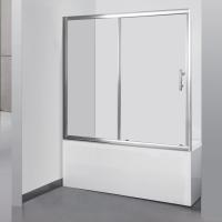 Шторка для ванны раздвижная  Grossman  GR-170/2 170 см, стекла прозрачные, профиль хром