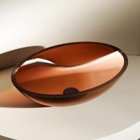 Раковина  овальная Abber Kristall AT2802Opal полиэфирная смола цвет коричневый