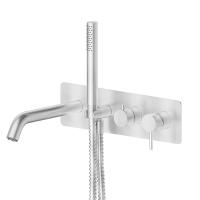 Смеситель для ванны Newform X-Steel 316 69680EX.50.050 встраиваемый в стену 
без термостата stainless steel