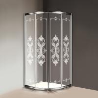 Душевой угол Cezares Giubileo GIUBILEO-R-2-80-SCORREVOLE-CP-Cr четверть круга  стекла прозрачные, профиль хром