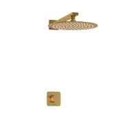 Душевая система со смесителем Wasserkraft Schunter 8200 A8251.180.259 монтаж встраиваемая в стену без термостата золото