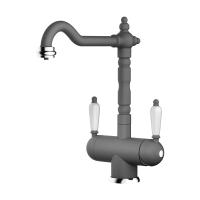 Смеситель для кухни Omoikiri Amagasaki 4994071 с подключением к фильтру платина