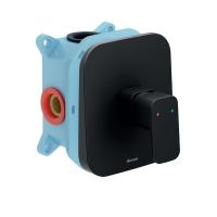 Смеситель для душа на 1 выход Ravak 10° Free black X070159 встраиваемый в стену 
без термостата черный матовый