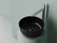 Раковина накладная круглая Ceramica Nova Element CN6073MB фарфор цвет черный матовый