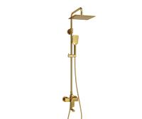 Душевая система со смесителем Wasserkraft  A155.198.201.BG монтаж настенная без термостата золото