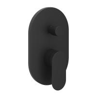 Смеситель для душа на 2 выхода Ravak Chrome II X070466 встраиваемый в стену 
без термостата черный матовый