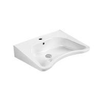 Раковина подвесная для МГН прямоугольная Акватек  AQ2211-00 фарфор цвет белый