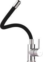 Смеситель для кухни Webert Viper VP920602564 без подключения к фильтру черный/хром