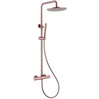 Душевая система со смесителем Abber Kreis AF8160RG монтаж встраиваемая в стену без термостата розовое золото