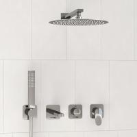 Душевая система со смесителем Wasserkraft Weida 3100 A3151.269.270.090.116.271.087.103 монтаж встраиваемая в стену без термостата хром