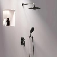 Душевая система со смесителем Damixa  953520300 монтаж встраиваемая в стену без термостата черный матовый